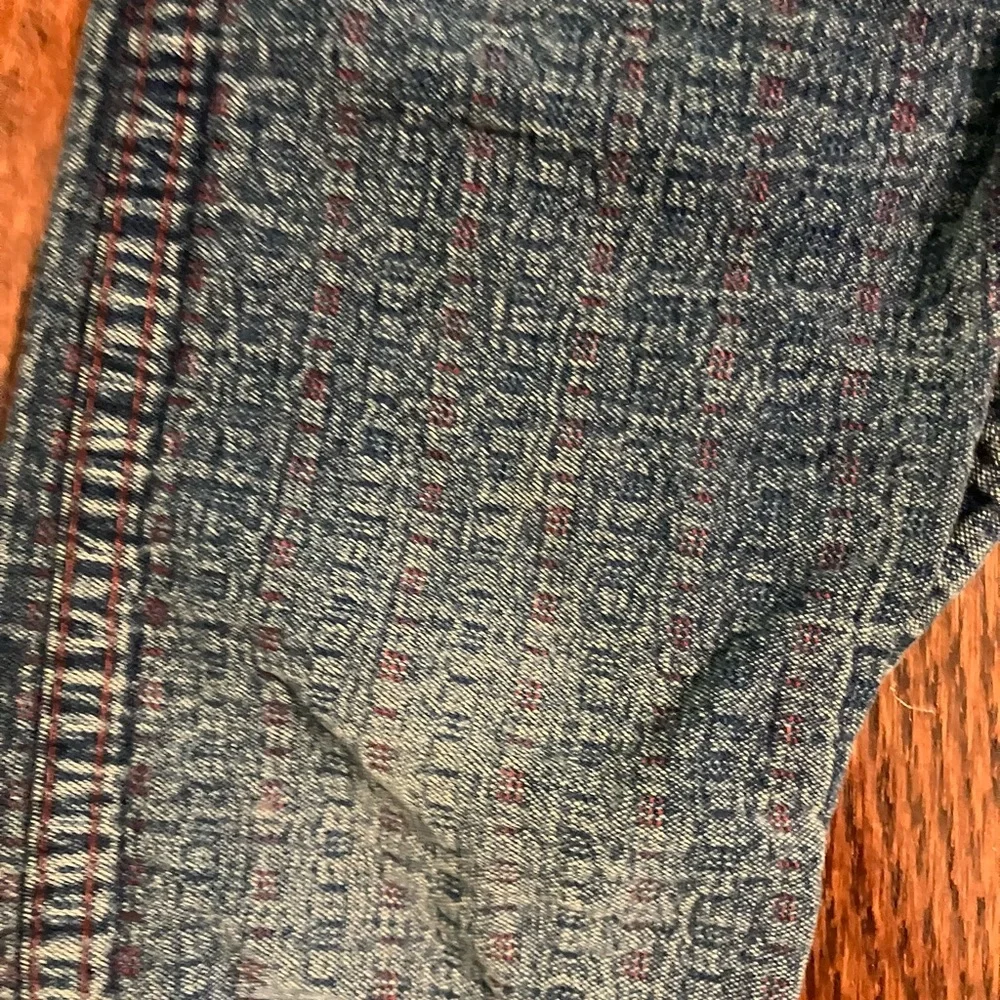Vintage OshKosh Denim light red plaid design overalls Kids size 2T